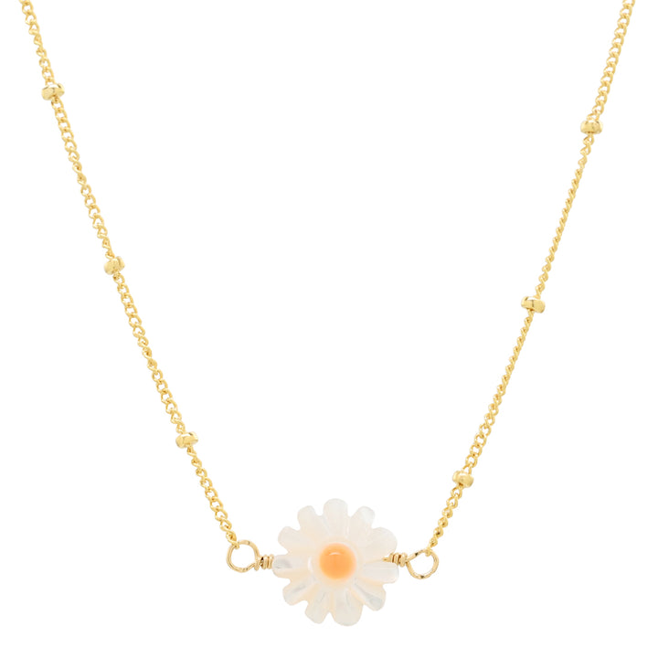 Daisy Ball Chain Necklace - Necklaces - - - Azil Boutique