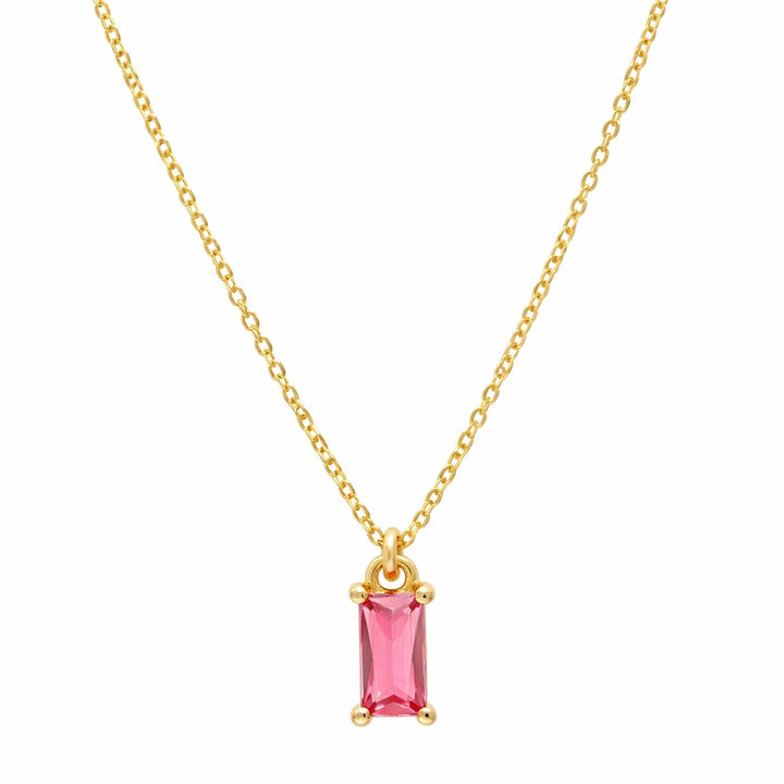 Tiny Emerald Rose Necklace - Necklaces - - - Azil Boutique