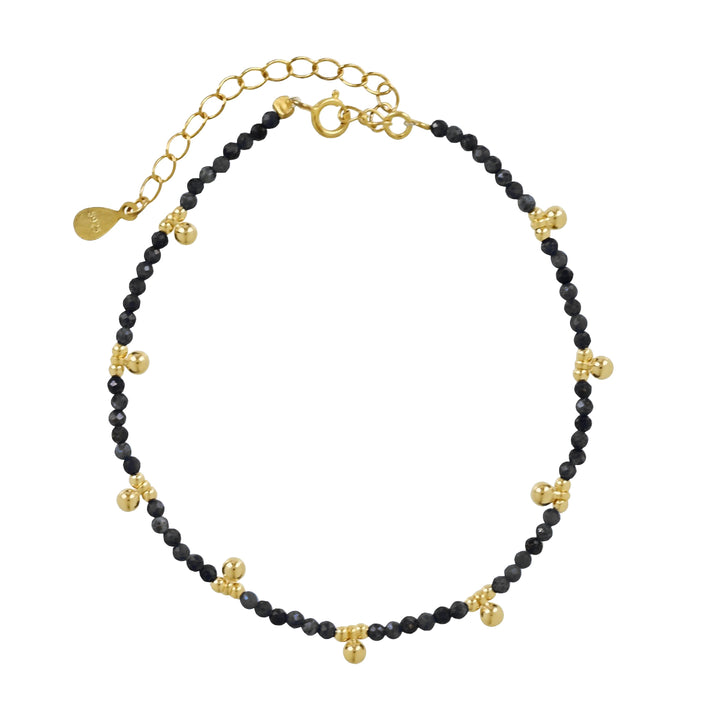 Beaded Nugget & Black Onyx Bracelet - Bracelets -  -  - Azil Boutique