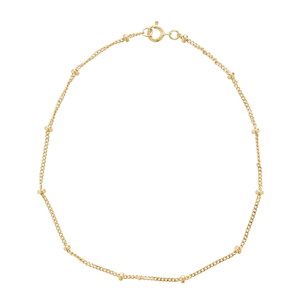 14k Solid Gold Ball Chain Bracelet - Bracelets -  -  - Azil Boutique
