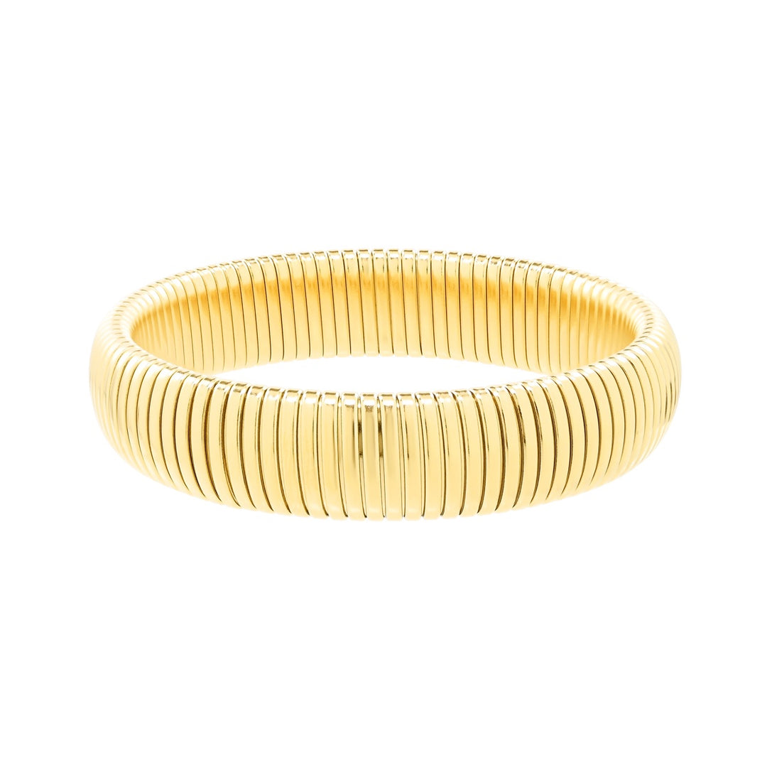 Coiled Bangle - Bracelets - Regular - Regular / Gold - Azil Boutique