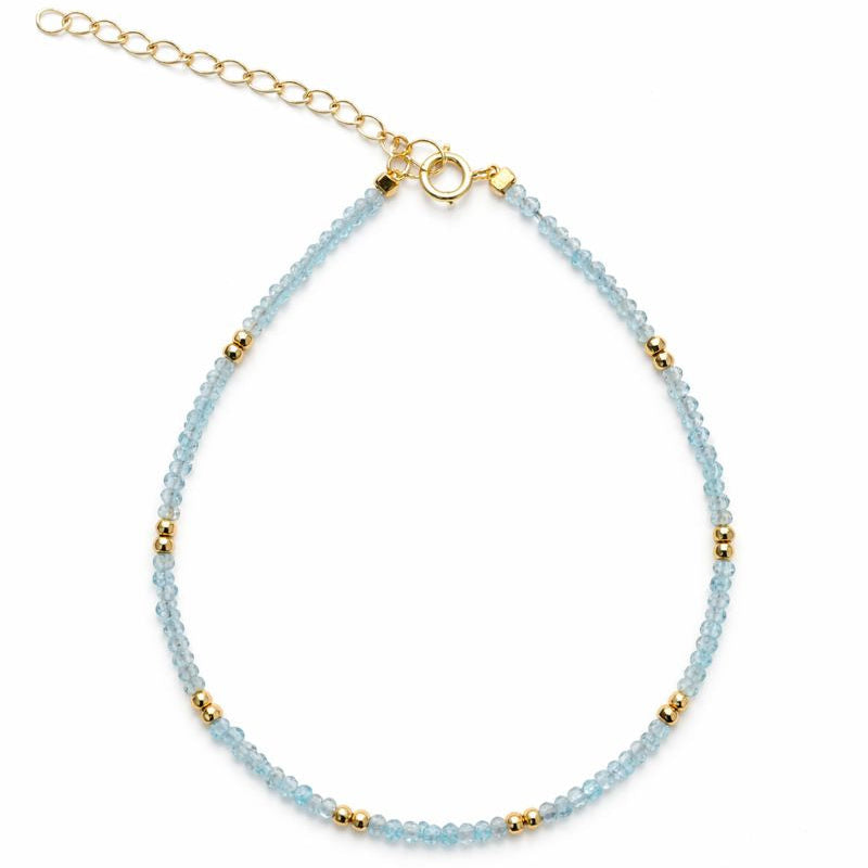 Amazonite / Gold Mix Bracelet - Bracelets - - - Azil Boutique