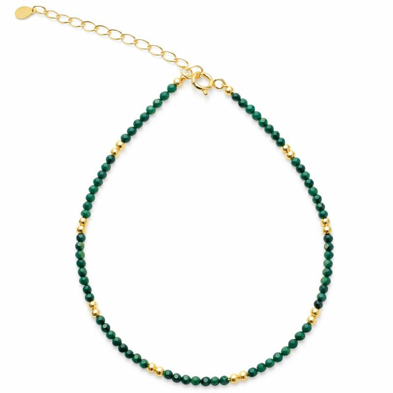 Emerald / Gold Mix Bracelet - Bracelets - - - Azil Boutique