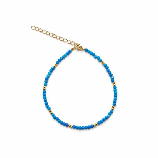 Turquoise / Gold Mix Bracelet - Bracelets - - - Azil Boutique