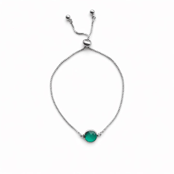 Green Round Adjustable Bracelet