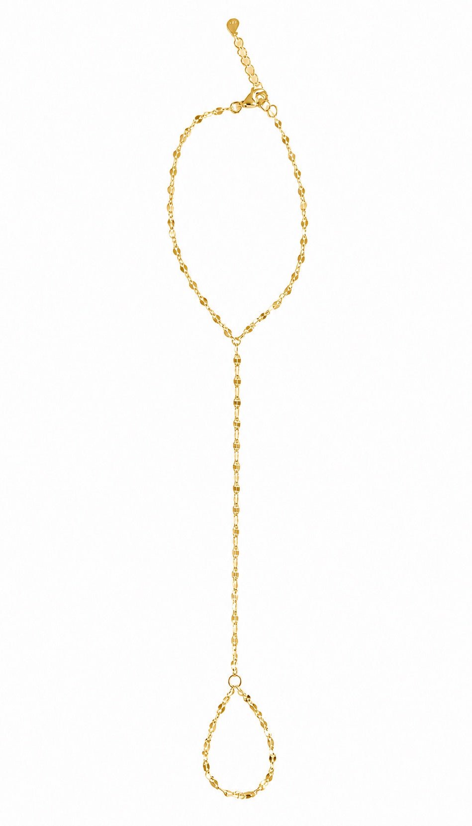 Dapped Hand Cable Chain Bracelet - Bracelets - Gold - Gold - Azil Boutique