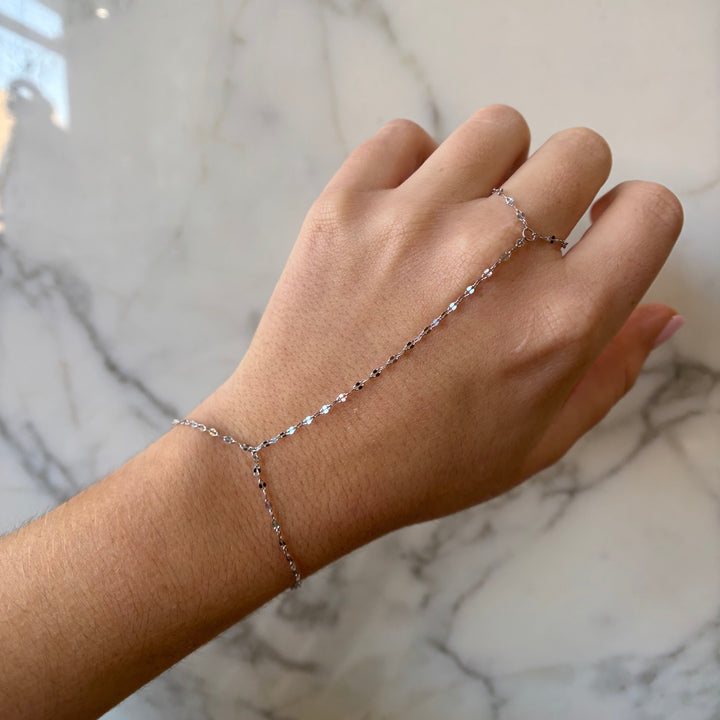 Dapped Hand Cable Chain Bracelet - Bracelets - - - Azil Boutique