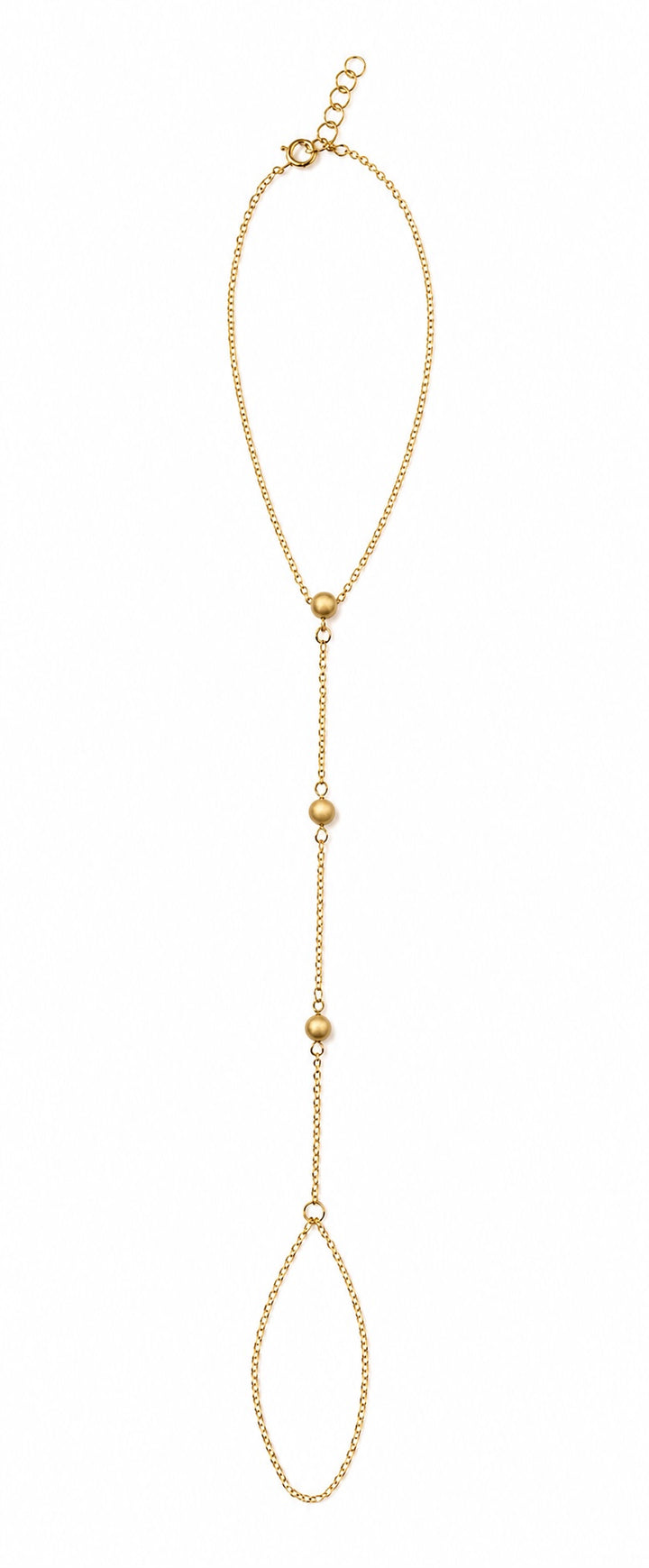 Multi-Sphere Hand Chain Bracelet - Bracelets - Gold - Gold - Azil Boutique