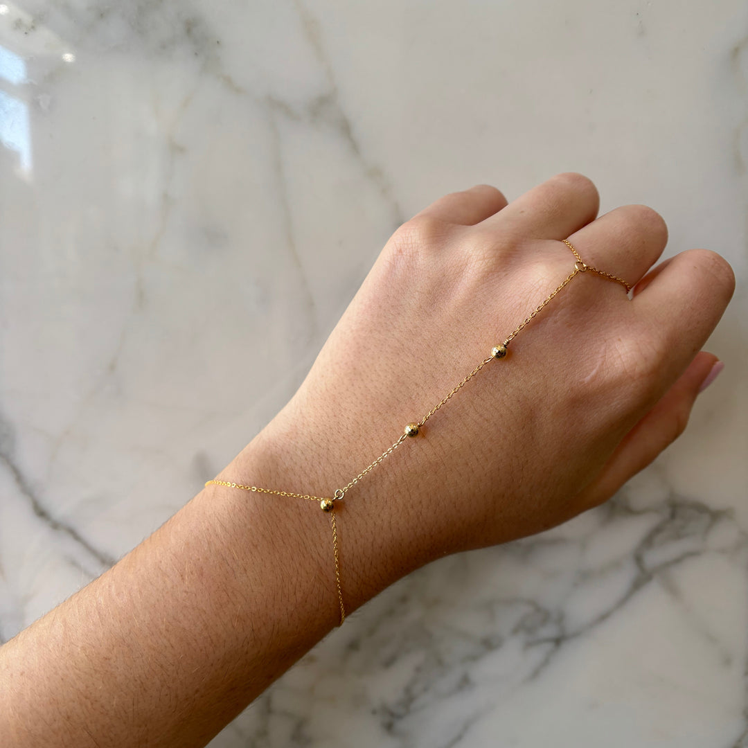 Multi-Sphere Hand Chain Bracelet - Bracelets - - - Azil Boutique