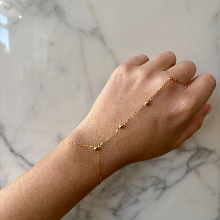 Multi-Sphere Hand Chain Bracelet - Bracelets - - - Azil Boutique