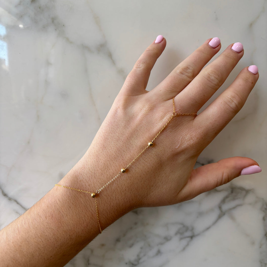 Multi-Sphere Hand Chain Bracelet - Bracelets - - - Azil Boutique