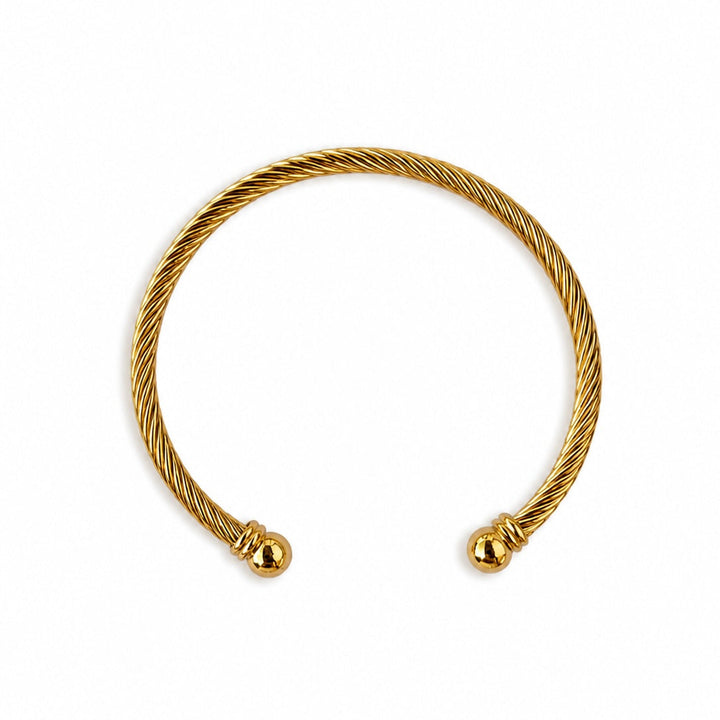 Twisted Cable Cuff Bracelet - Bracelets - - - Azil Boutique