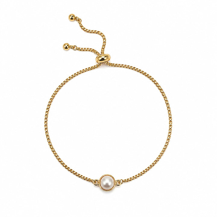 Faux Pearl Adjustable Bracelet