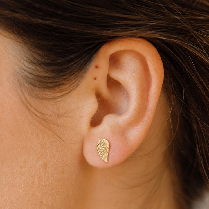Angel Wing Studs - Earrings - - - Azil Boutique