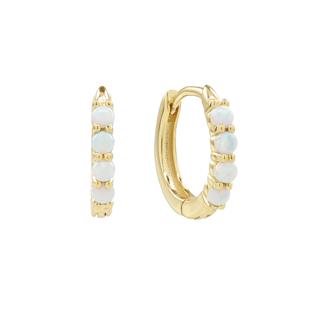 Opal Huggies - Earrings -  -  - Azil Boutique