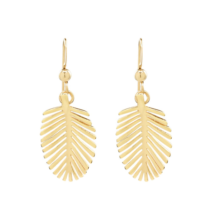 Palm Leaf Earrings - Earrings -  -  - Azil Boutique