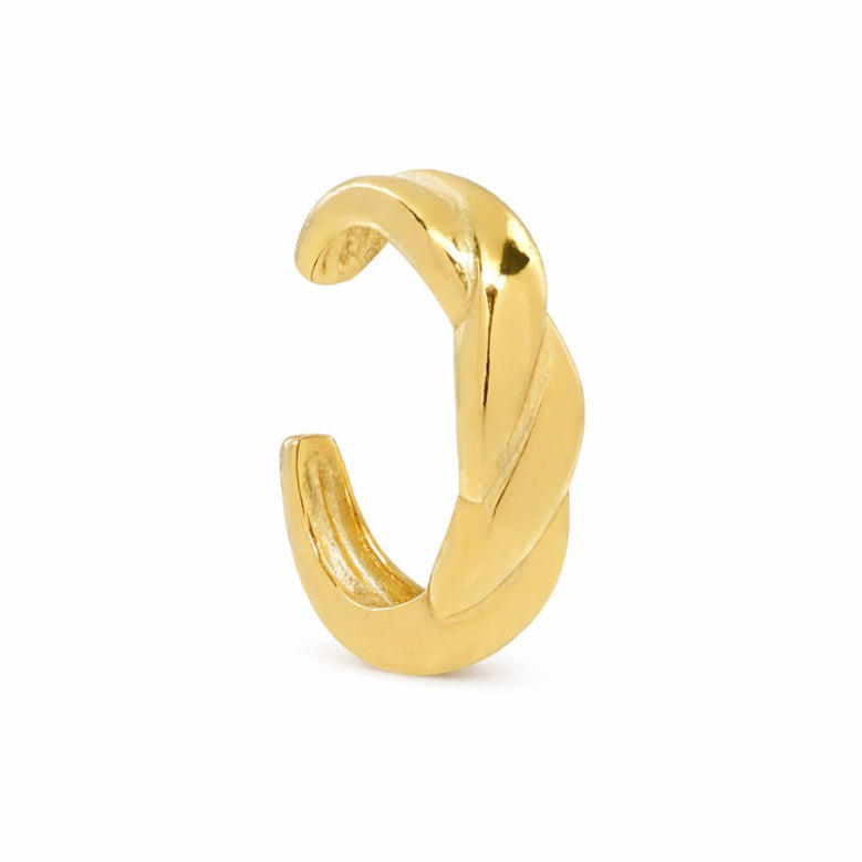 Twist Middle Ear Cuff - Earrings - Gold - Gold - Azil Boutique