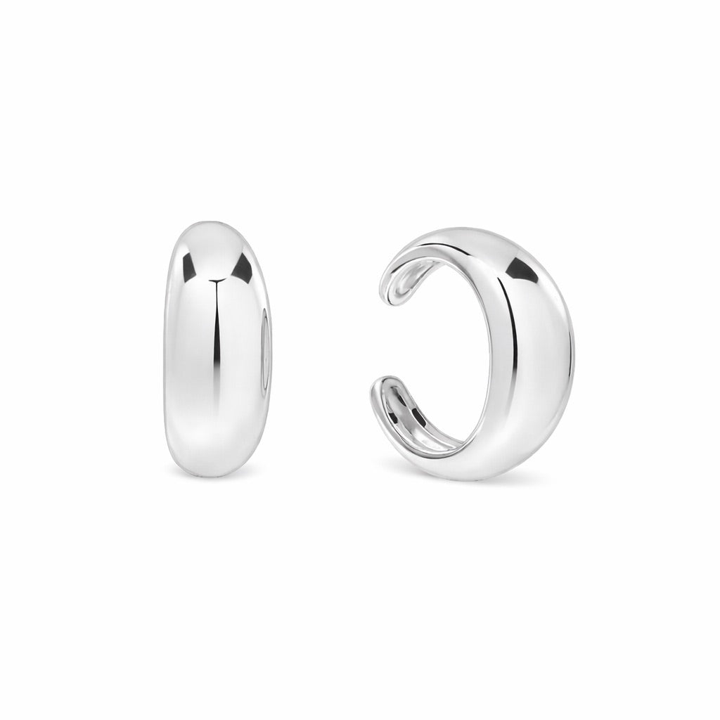Dome Middle Ear Cuff - Earrings - Silver - Silver - Azil Boutique
