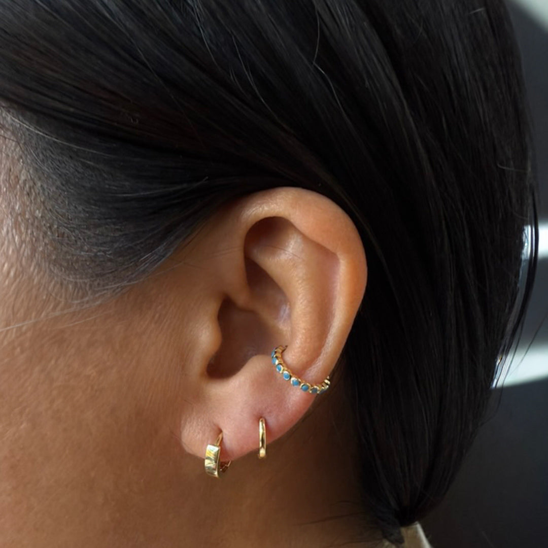 Thick Ear Huggie - Earrings - - - Azil Boutique