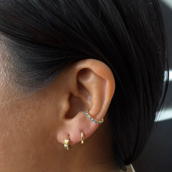 Thick Ear Huggie - Earrings - - - Azil Boutique