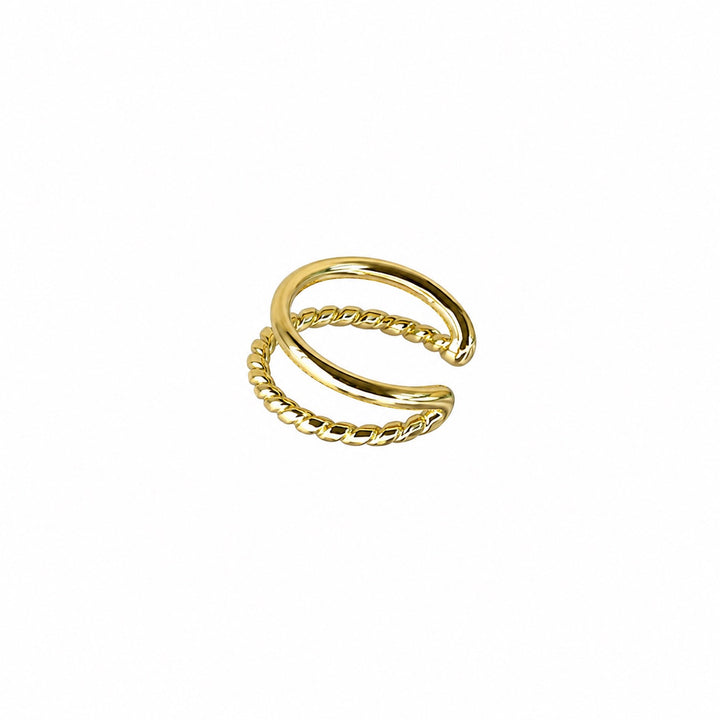 Smooth & Twisted Double Middle Ear Cuff - jewelry - - - Azil Boutique