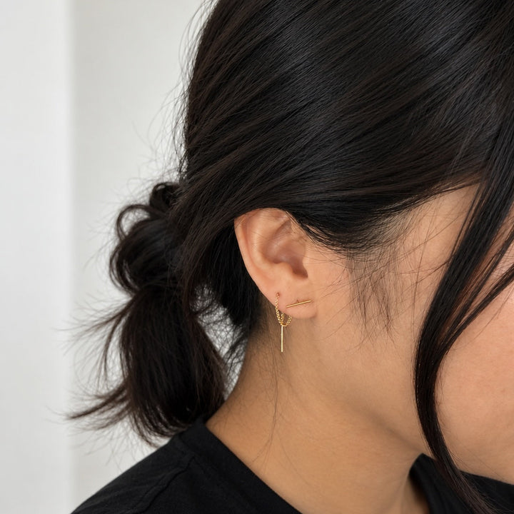 Bar Ear Threader - Jewelry - - - Azil Boutique