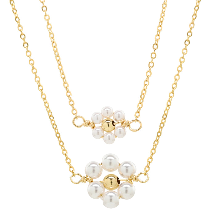 Daisy Pearl Necklace - Necklaces -  -  - Azil Boutique