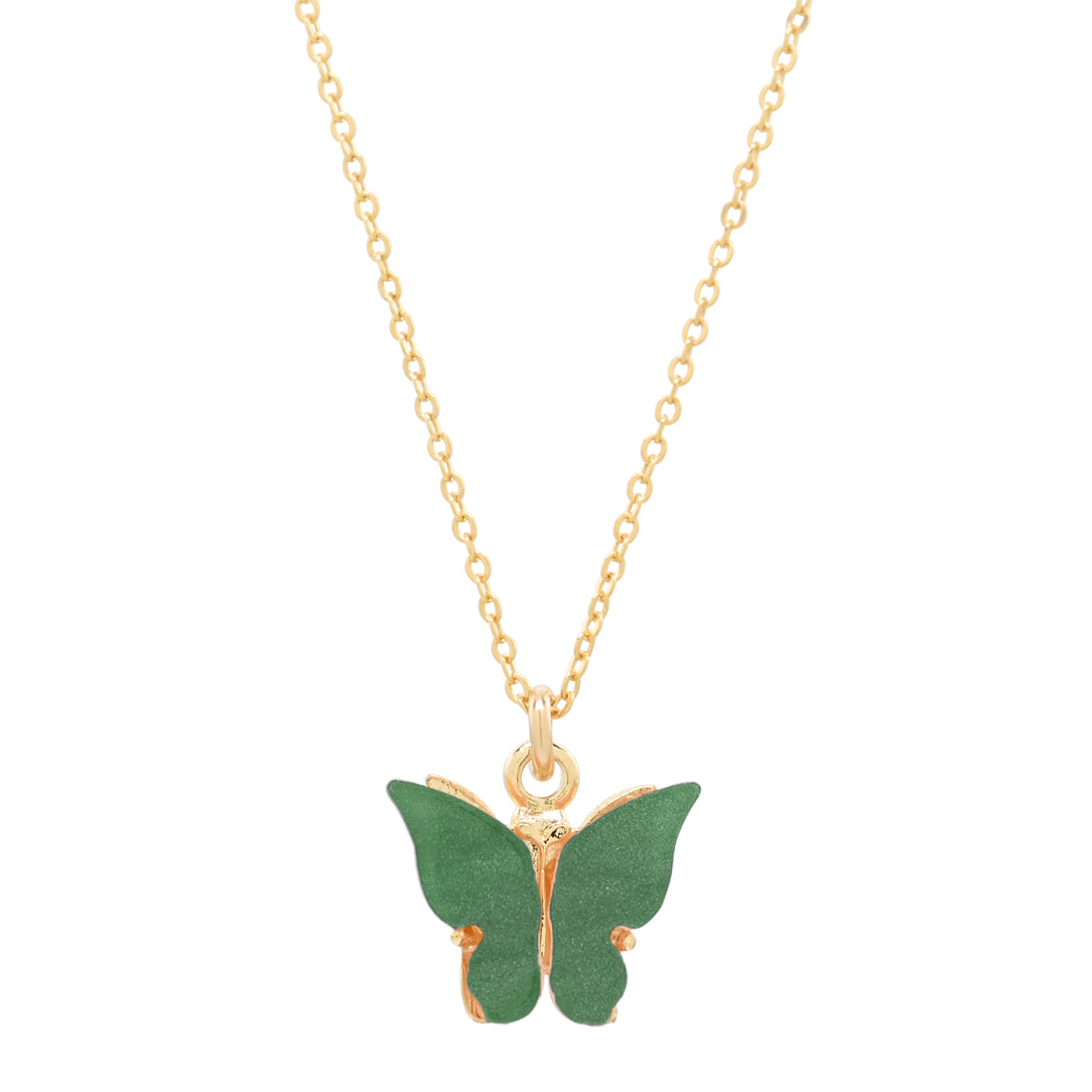 Green Butterfly Necklace Pendant 925 Sterling Silver Cubic Zirconia -  Walmart.com