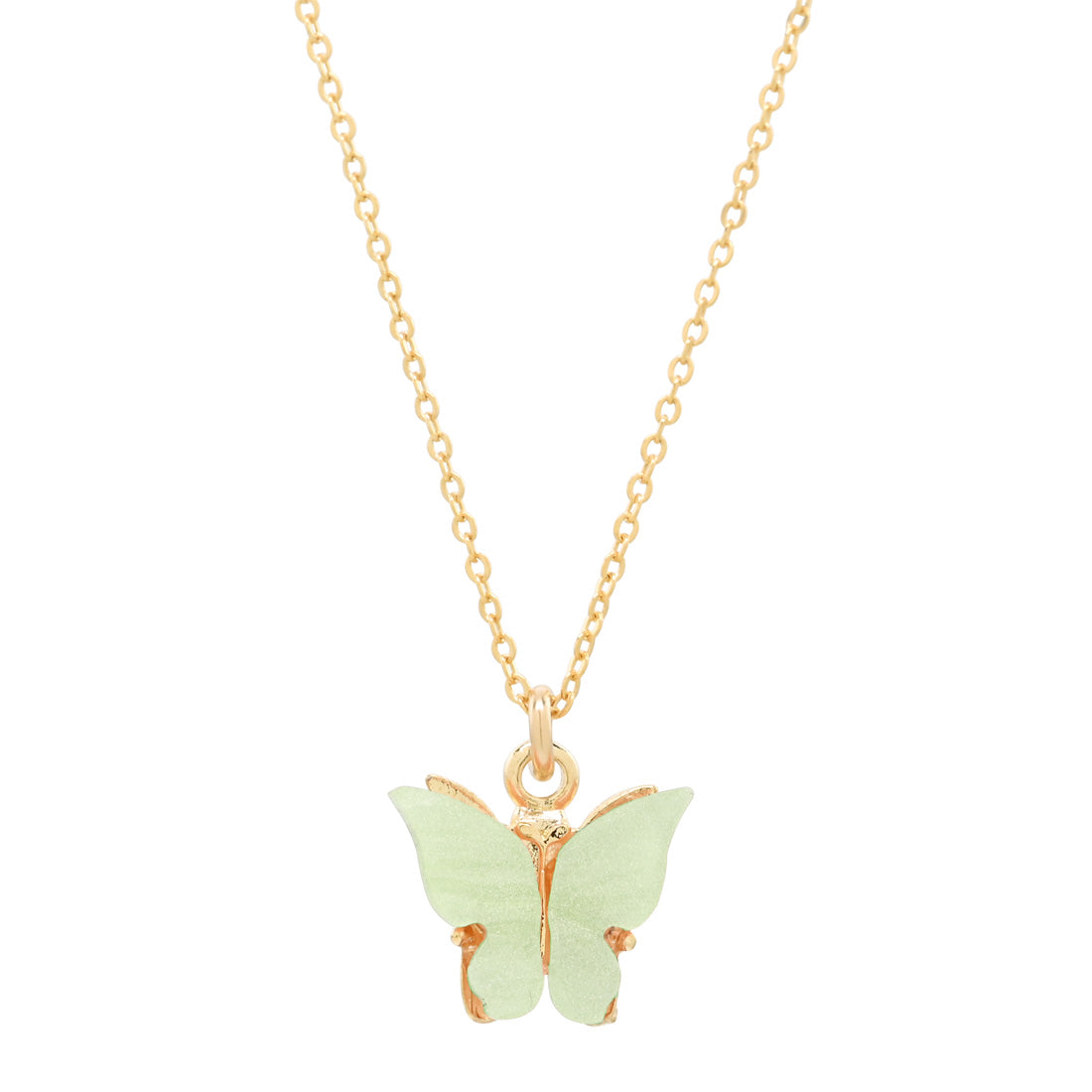 Buy Emerald Green Butterfly Necklace Online in India - Etsy