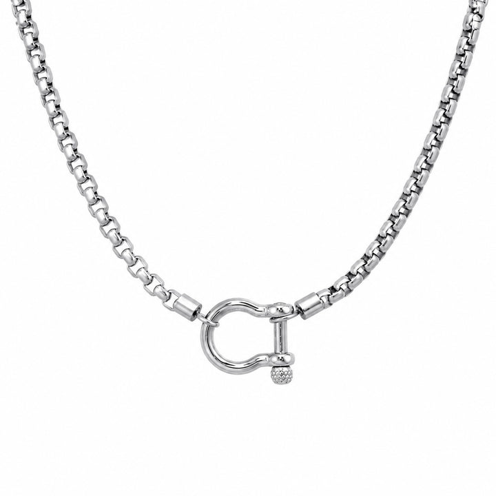 Stainless Steel Carabiner Necklace
