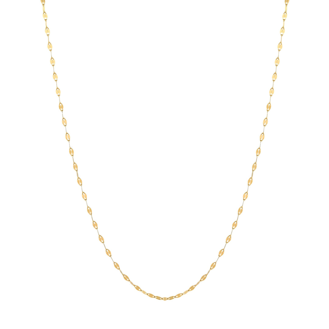 Delicate Dapped Cable Chain Necklace - Necklaces - 16" - 16" - Azil Boutique