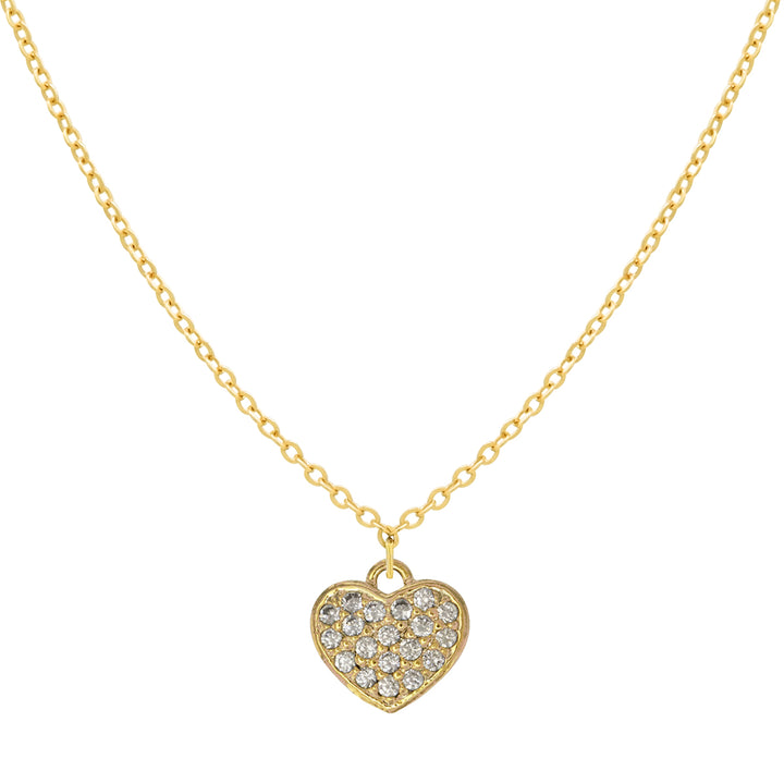 CZ Heart Necklace - Necklaces - - - Azil Boutique