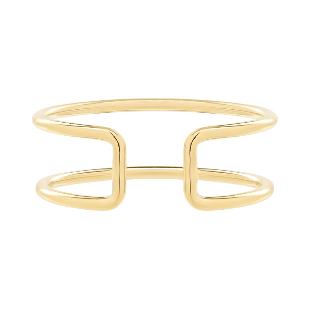 Double Open Band Ring - Rings - S/M - S/M - Azil Boutique