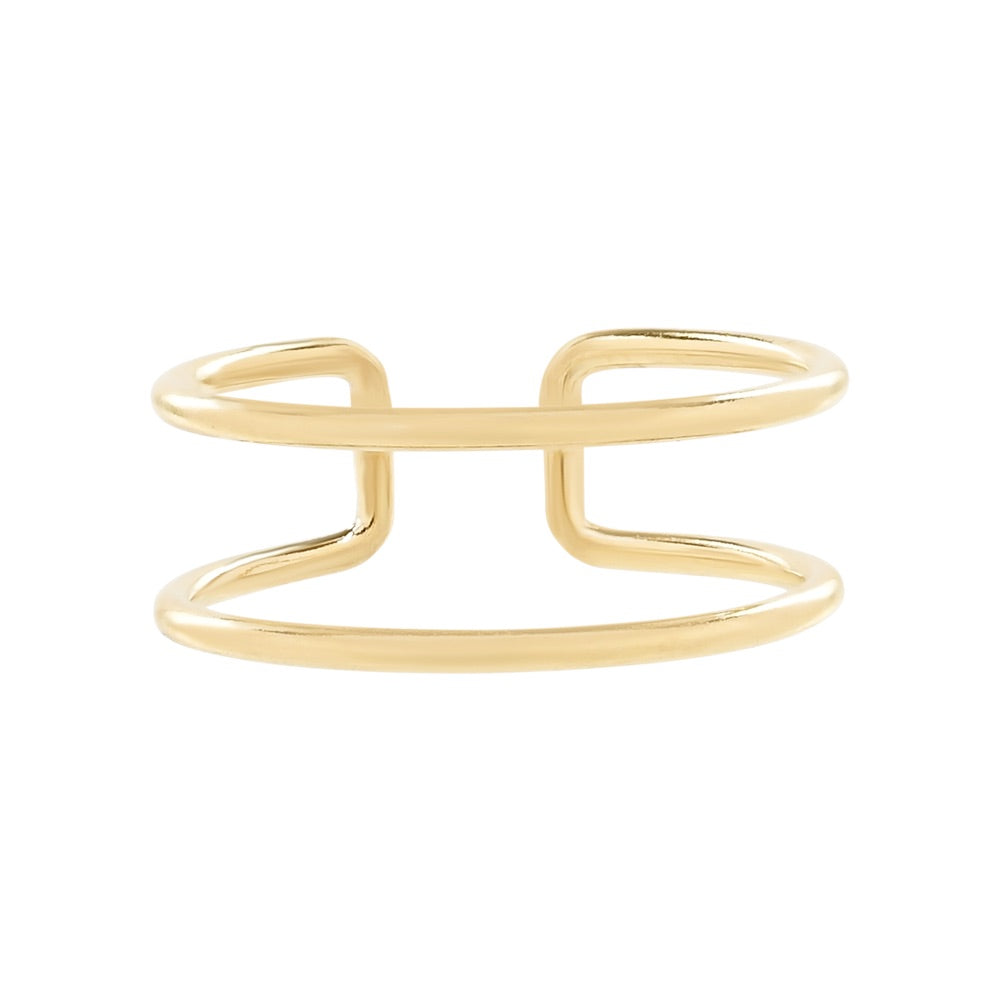 Double Open Band Ring - Rings -  -  - Azil Boutique