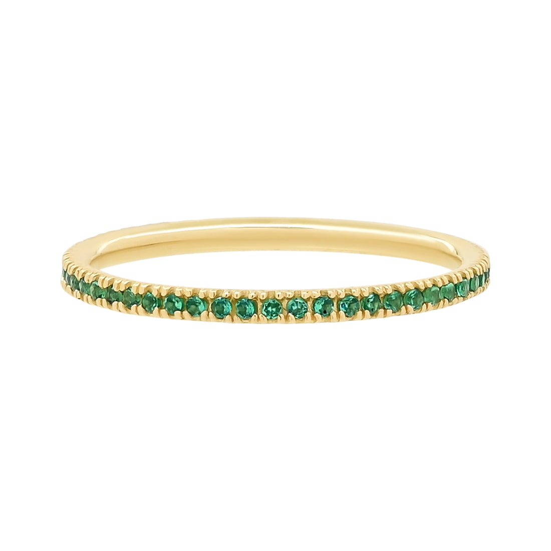 10k Green outlet Gems Thin Band