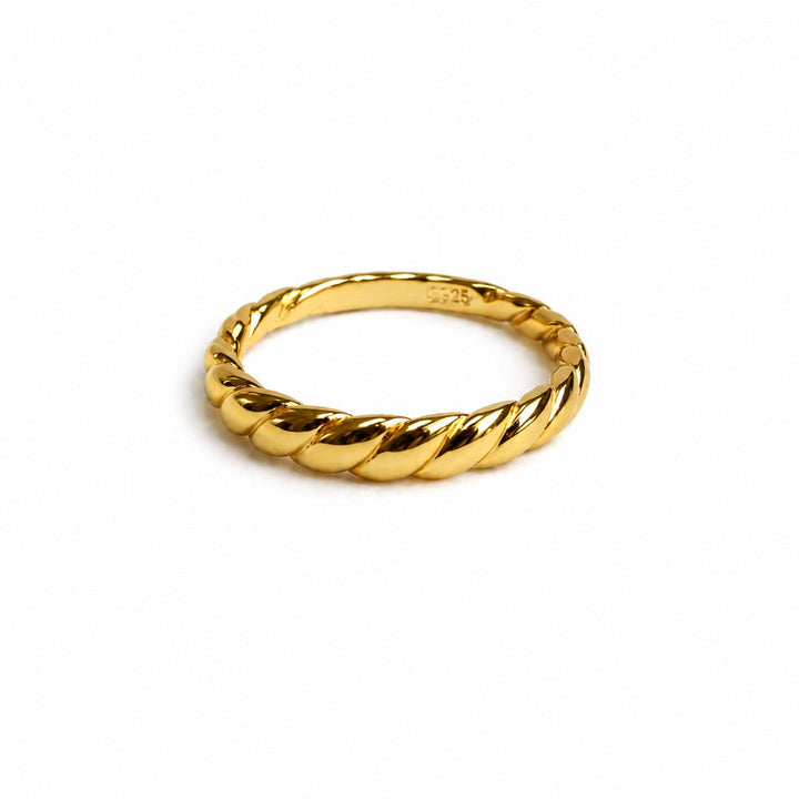 Thin Twisted Dome Ring - Rings - - - Azil Boutique