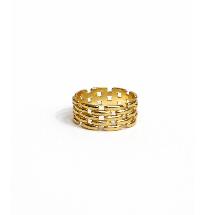 Chunky Chain Link Band Ring - Rings - 6 - 6 - Azil Boutique