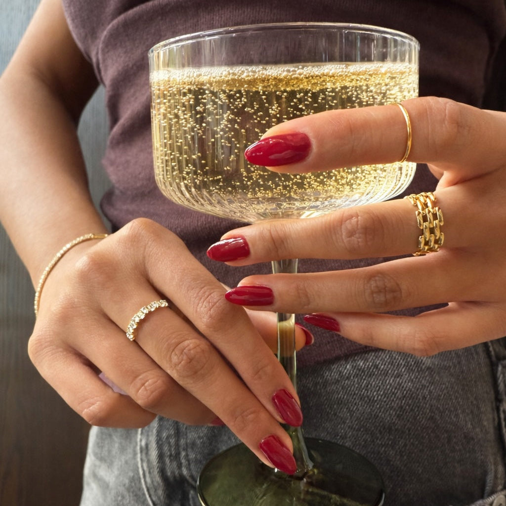 Chunky Chain Link Band Ring - Rings - - - Azil Boutique