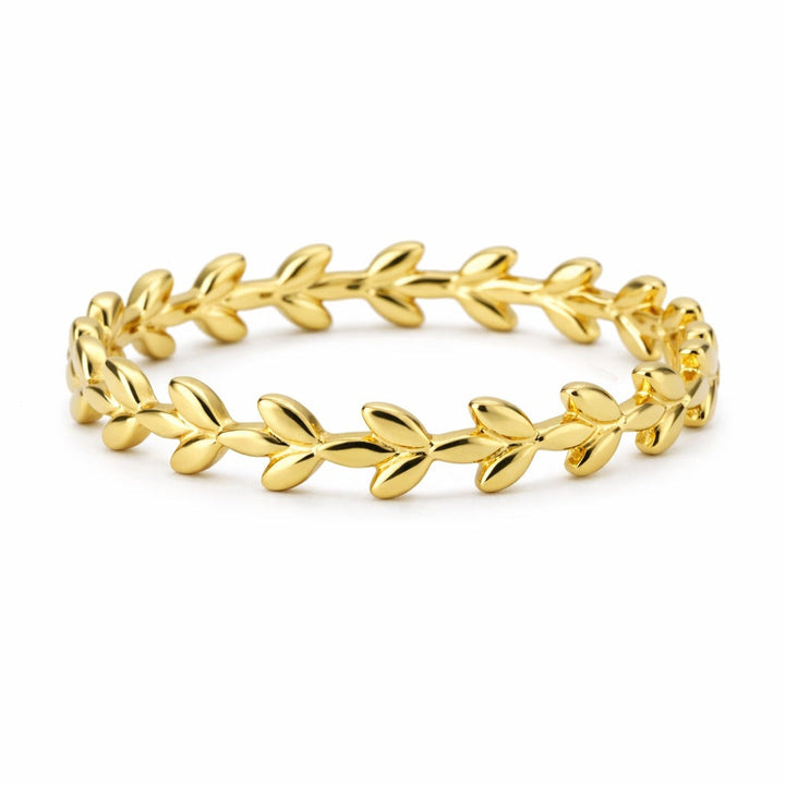 Leaf Wreath Ring - Rings - Gold - Gold / 5 - Azil Boutique