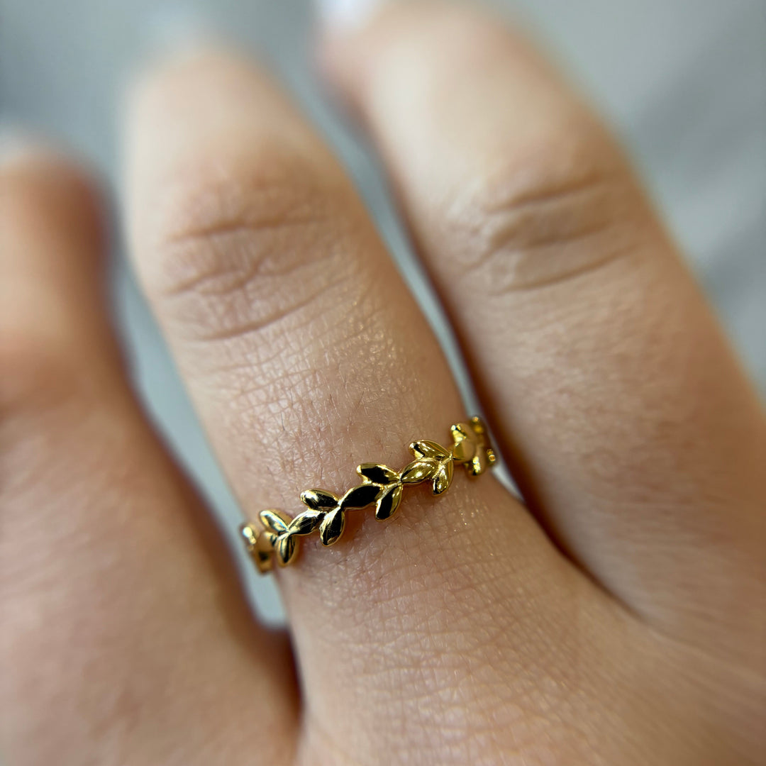 Leaf Wreath Ring - Rings - - - Azil Boutique