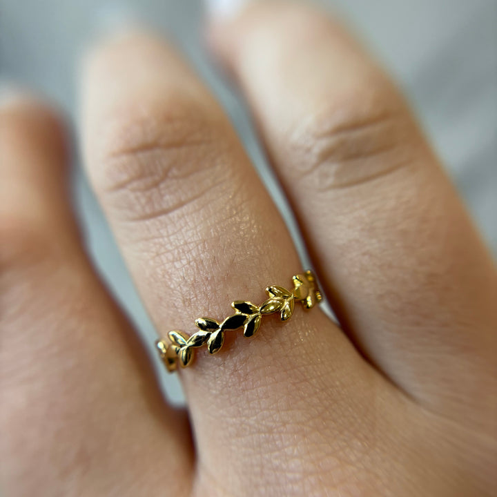 Leaf Wreath Ring - Rings - - - Azil Boutique