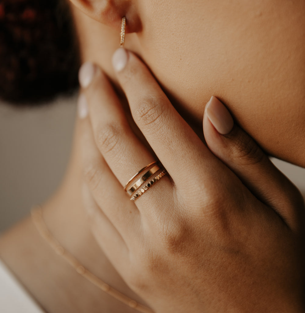 Thick Smooth Band Ring - Rings - - - Azil Boutique