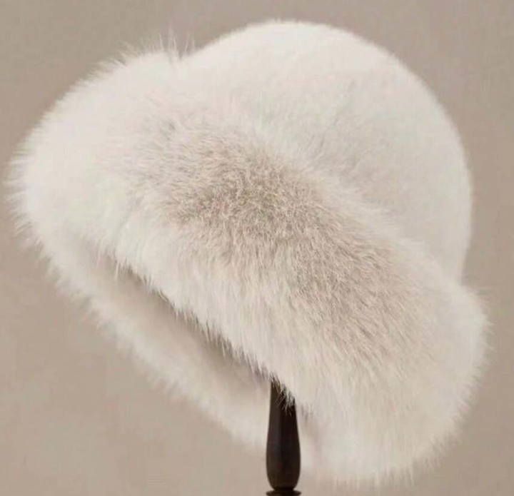 Furry Hat - Hats - Creme - Creme - Azil Boutique