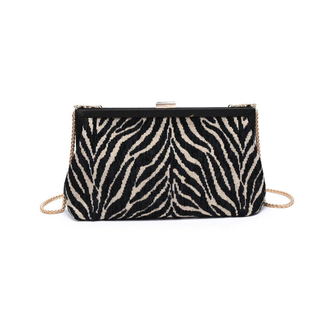 Samira - Zebra Evening Bag - Clutch - - - Azil Boutique