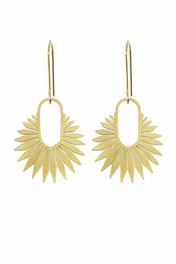 Sun Hoops - Earrings - - - Azil Boutique