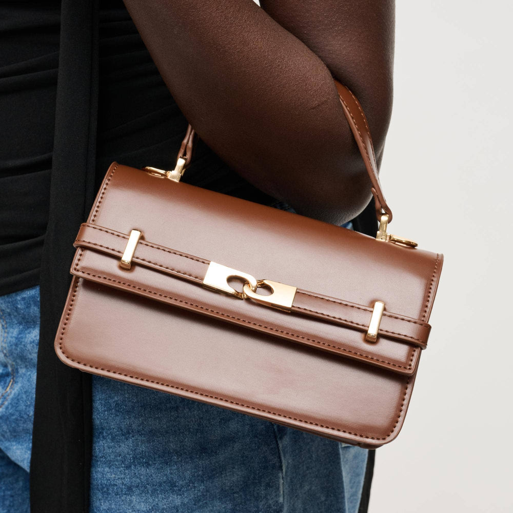 Lily Rectangular Belt Handbag - Handbag - Chocolate - Chocolate - Azil Boutique
