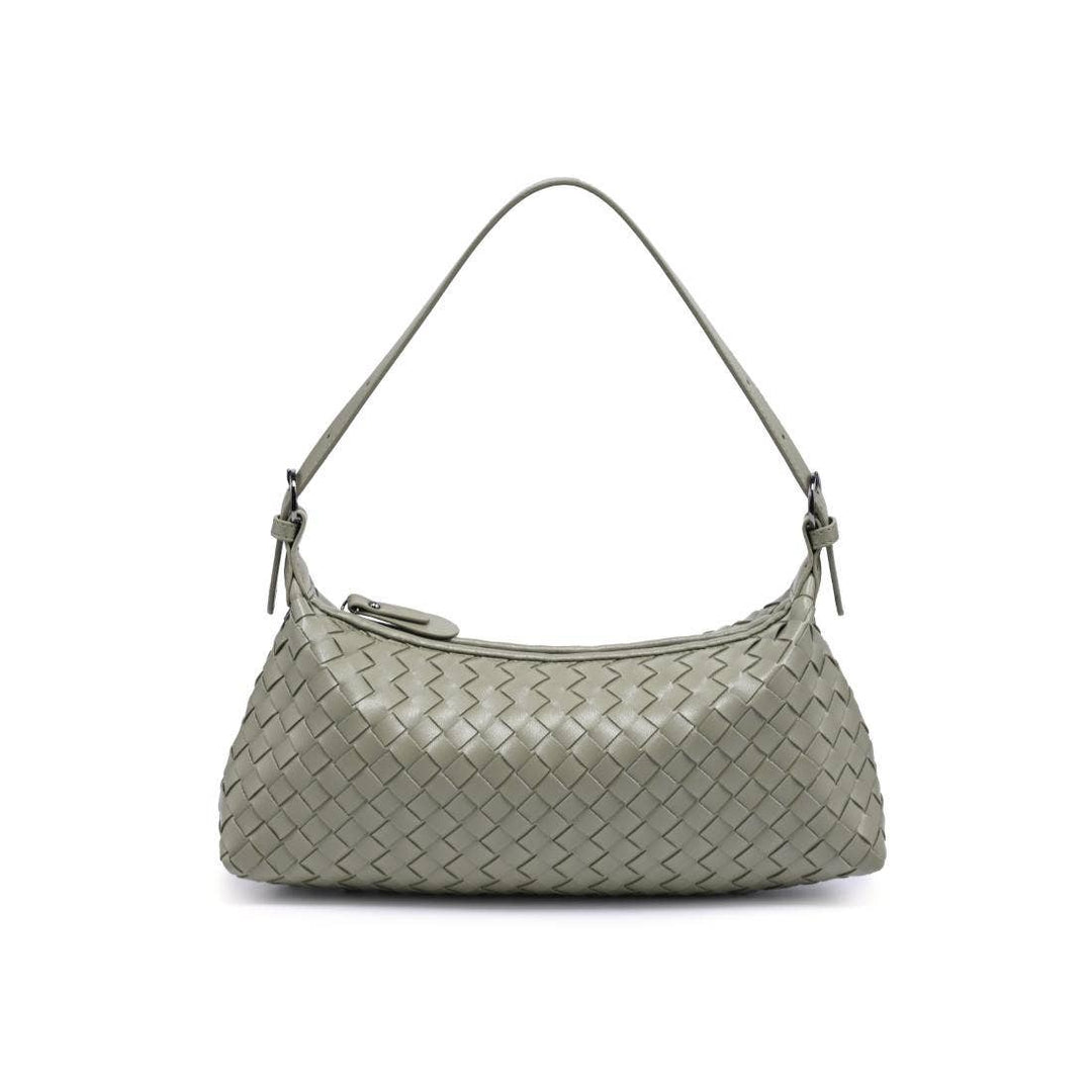 Audrey Woven Baguette Shoulder Bag