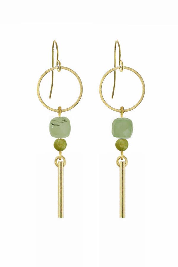 Lolly Green Earrings - Earrings - - - Azil Boutique