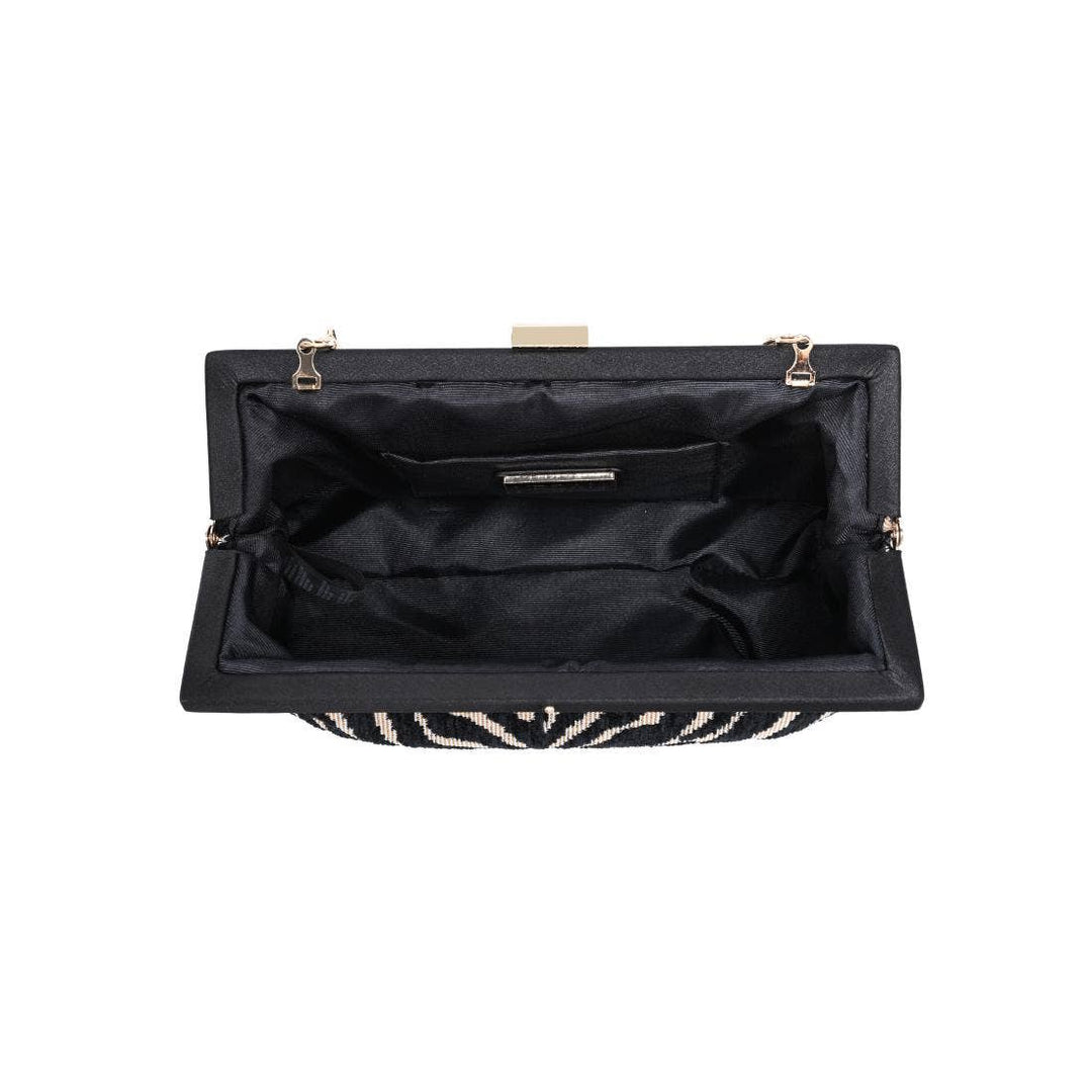 Samira - Zebra Evening Bag - Clutch - - - Azil Boutique