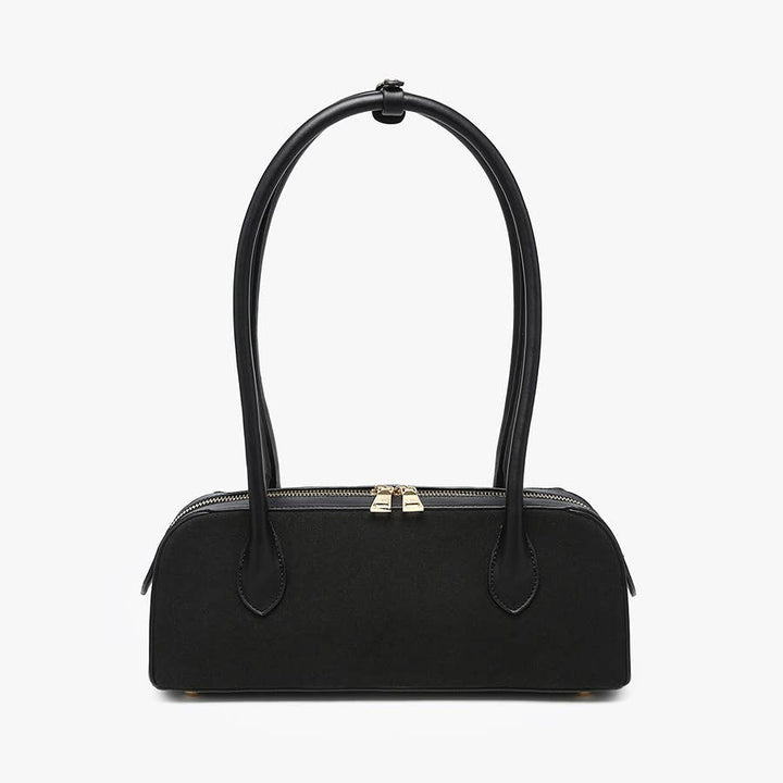 Jonava Faux Suede Structured Shoulder Bag - Handbags - - - Azil Boutique